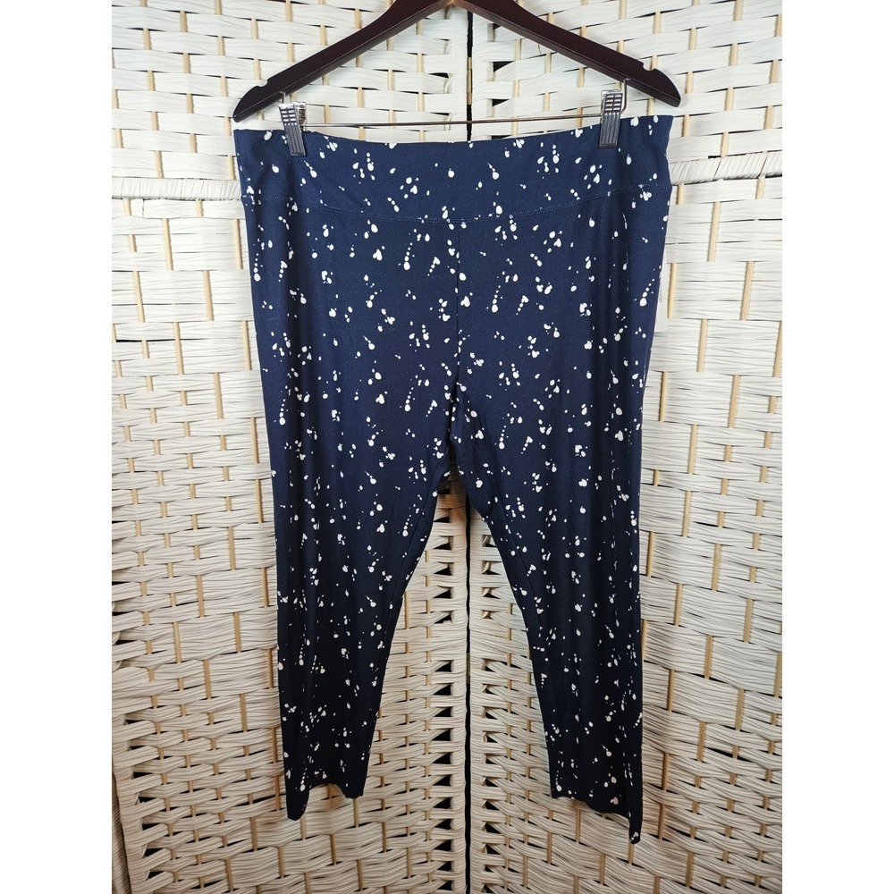 Time and Tru Womens Navy Blue Leggings Sz XXL NWT Casual Comfort